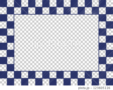 Checkered frame (blue) 123605116