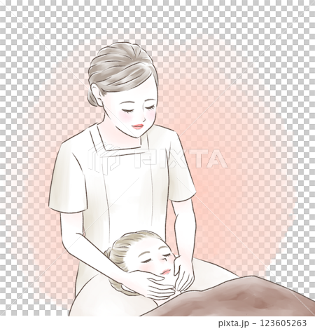 美容院護理場景（附背景） 123605263