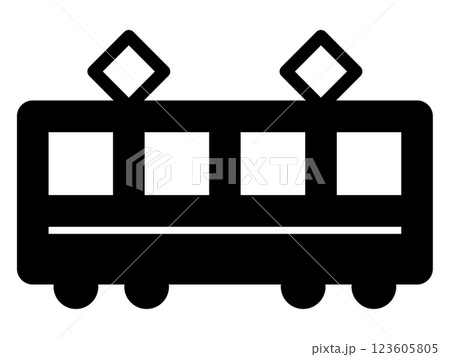 電車のアイコン 電車のアイコン 123605805