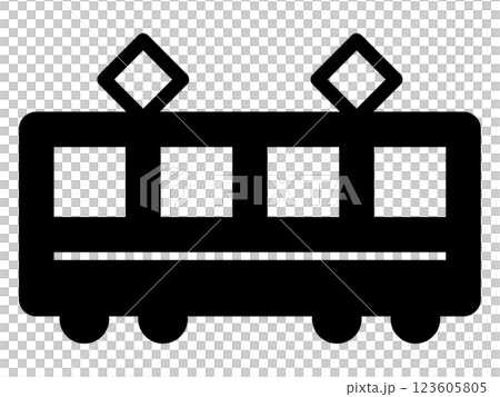 電車のアイコン 電車のアイコン 123605805