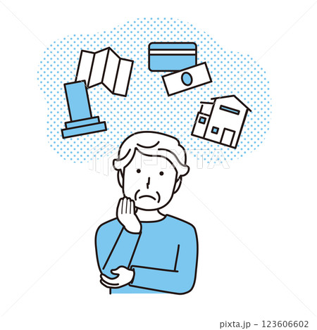 将来に悩む女性 123606602