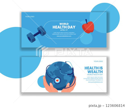 World Health Day Social Media Horizontal Banner Graphic Design Template World Health Day Social Media Horizontal Banner Graphic Design Template 123606814