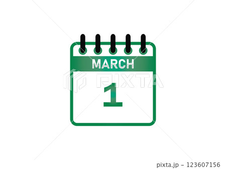 March 1 Calendar Date 123607156