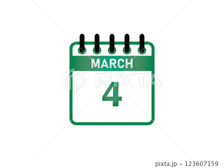 March 4 Calendar Date March 4 Calendar Date 123607159