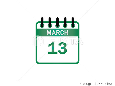 March 13 Calendar Date March 13 Calendar Date 123607168