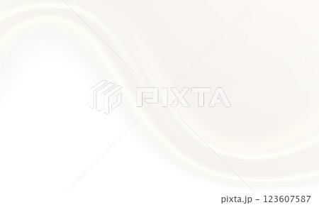 クリーム色のドレープのフレーム 123607587