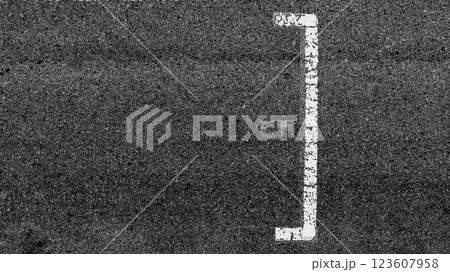 Start or finish line on car race, Start and finish line racing, Grid start race track, Top view textured and background grid start on the asphalt road race track abstract. 123607958