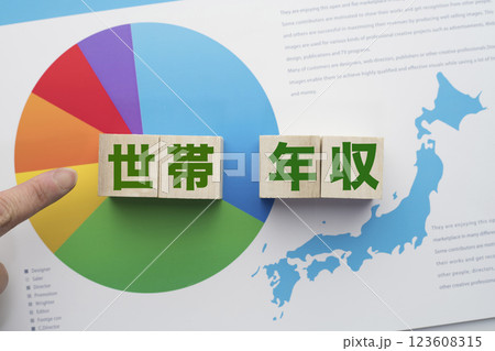世帯年収 123608315