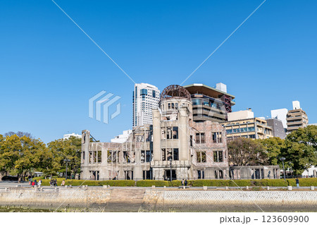 原爆ドーム、世界文化遺産、平和記念公園、シンボル 123609900