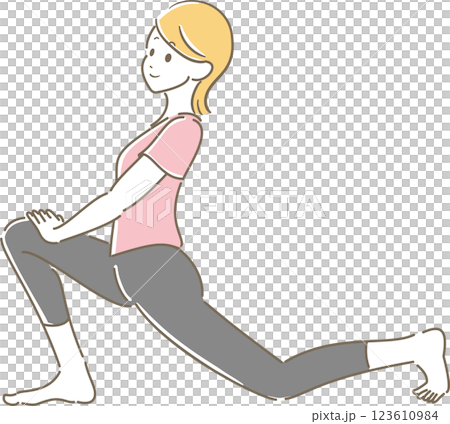 Iliopsoas Stretch Pastel Pink 123610984