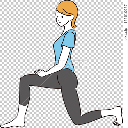 髂腰肌拉伸 髂腰肌拉伸 123610987