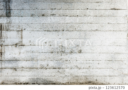 Concrete Retaining Wall with Whitewash Texture, Full-Frame Background 123612570
