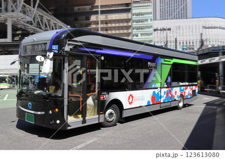 大阪シティバス（2025大阪・関西万博仕様大型EVバス車両） 123613080
