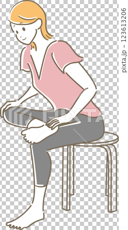 Buttocks stretch pastel colors Buttocks stretch pastel colors 123613206