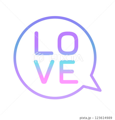 Love 愛 ふきだし Love 愛 ふきだし 123614989