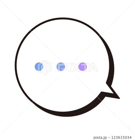 無言　表現　ふきだし 123615034