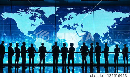 グローバルビジネスの戦略会議 123616438