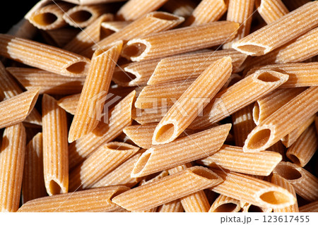 Whole wheat penne rigate, top vie 123617455