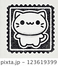 猫のおしゃれなアイコン 123619399