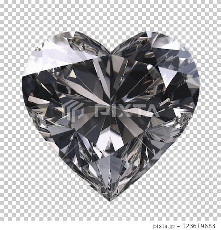 Heart-shaped diamond, 1 birthstone 123619683