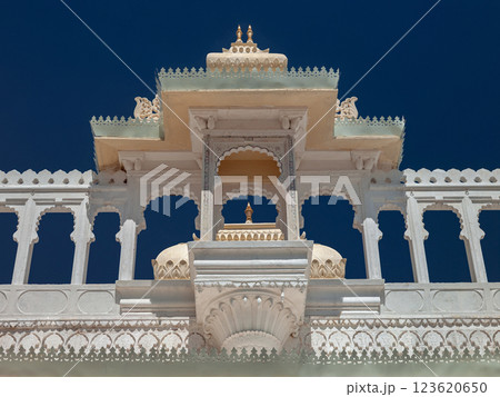 Exterior of the City Palace in Udaipur - India Exterior of the City Palace in Udaipur - India 123620650
