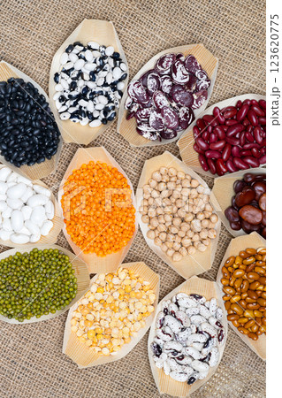 mix of beans close up mix of beans close up 123620775