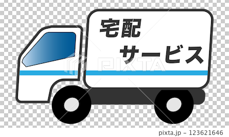 Delivery service truck Delivery service truck 123621646
