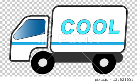 Cool delivery truck 123621653
