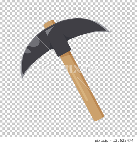 Cute pickaxe illustration 123622474