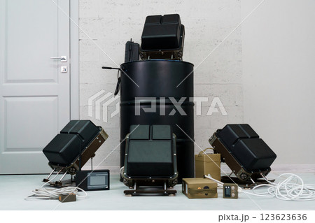 Advanced Electronic Warfare System Components Displayed in a Secure Environment 123623636