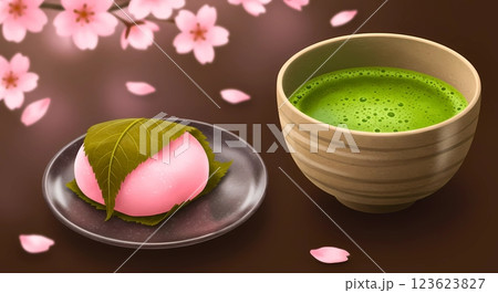 和菓子/スイーツ 和菓子/スイーツ 123623827