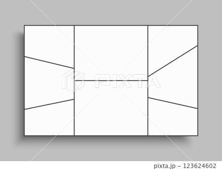 Template collage of 8 frames, images, photo 123624602