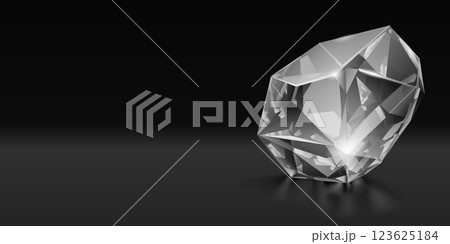 Diamond on a dark background. Diamond on a dark background. 123625184