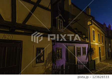 Prague Little houses on Golden street 123626533