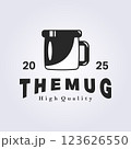 vintage mug logo template design graphic 123626550