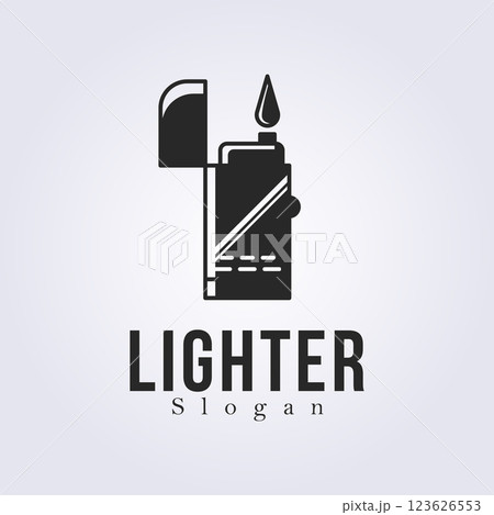 match lighter logo design, vintage fire lucifer logo template 123626553