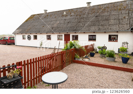 Traditional farmhouse on the island of Bornholm, Denmark 123626560