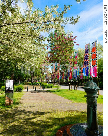 秋田県小坂町 明治百年通りの風景より 123627201