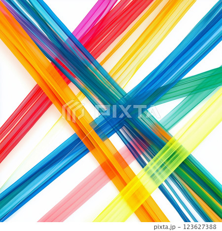 Abstract threads composition lgbt vibe bright colorful lines intersect different angles, creating dynamic and energetic effect movement predominant bright saturated colors AI generated Abstract threads composition lgbt vibe bright colorful lines intersect different angles, creating dynamic and energetic effect movement predominant bright saturated colors AI generated 123627388