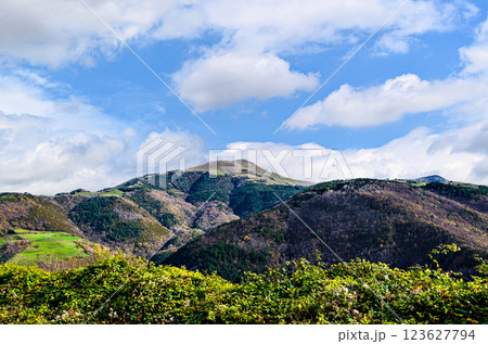 View from the mountain of the Valley of Ribes de Freser, region of Ripolles, Catalunya View from the mountain of the Valley of Ribes de Freser, region of Ripolles, Catalunya 123627794