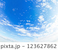 水彩画風　空　背景　05 123627862