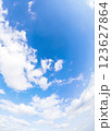 水彩画風　空　背景　03 123627864