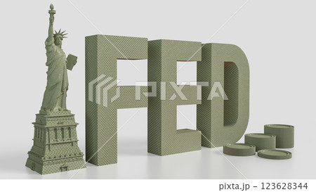 The Statue of Liberty and text for Business concept 3d Rendering. The Statue of Liberty and text for Business concept 3d Rendering. 123628344