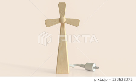 The Windmill for Eco or energy concept 3d Rendering. 123628373
