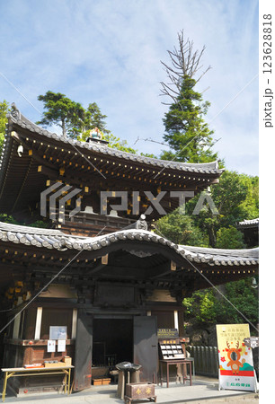 日本の厳島神社のある広島県宮島の山、弥山みせん 日本の厳島神社のある広島県宮島の山、弥山みせん 123628818