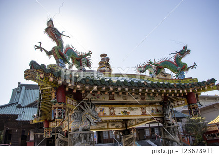 龍 富士毘沙門天 龍 富士毘沙門天 123628911