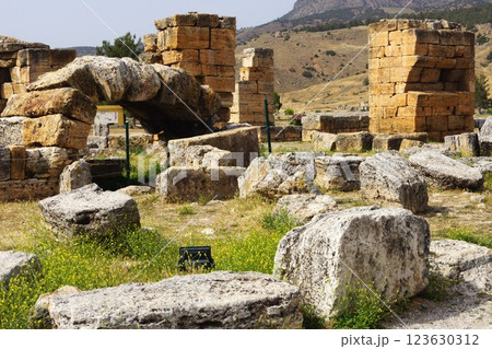 トルコ パムッカレ ヒエラポリス遺跡の遺跡群 123630312