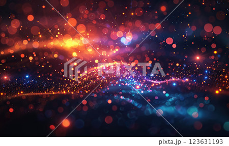 A digital illustration of a network with interconnected lines and nodes, glowing against A digital illustration of a network with interconnected lines and nodes, glowing against 123631193
