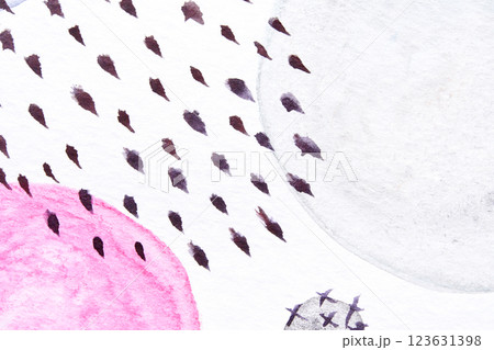 Abstract watercolor texture with pink and gray elements and black brush strokes Abstract watercolor texture with pink and gray elements and black brush strokes 123631398