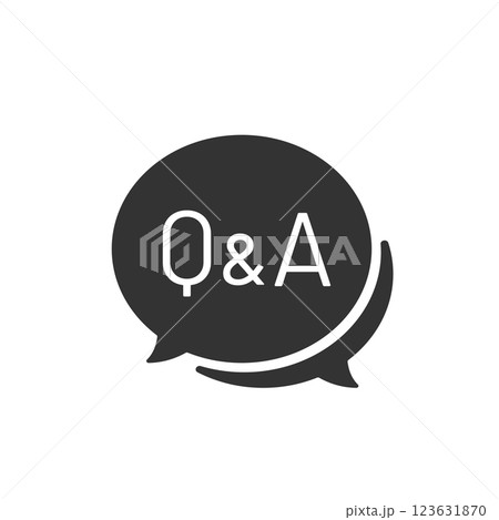 Q&Aアイコン よくある質問・FAQ・ヘルプサポート・問い合わせ 123631870